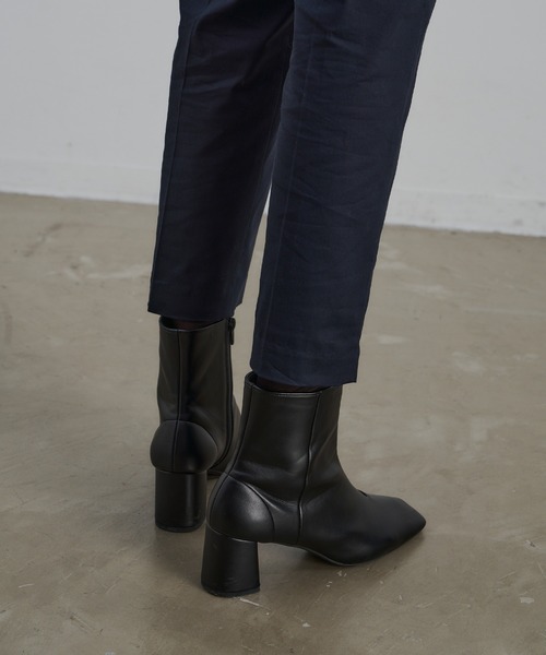 CEL ANSWER（シーイーエルアンサー）の「ハイウエストデザインコットンパンツ（その他パンツ・レディース・ネイビー/ベージュ・FREE）」の7枚目の写真