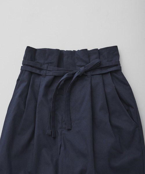 CEL ANSWER（シーイーエルアンサー）の「ハイウエストデザインコットンパンツ（その他パンツ・レディース・ネイビー/ベージュ・FREE）」の14枚目の写真