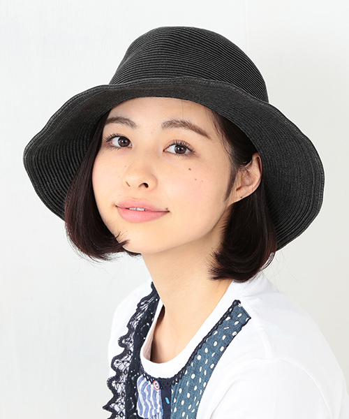 BEAMS BOY(ビームスボーイ)の「BRONTE HAT / ペーパーコットン ハット 15SS(ハット・レディース・ナチュラル/ブラック・ONE SIZE)」の1枚目の写真