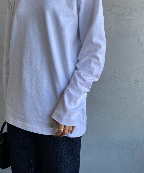LACOSTE（ラコステ）の「【WEB限定】[LACOSTE/ラコステ] ワンポイントロゴ クルーネックロンT（Tシャツ/カットソー・レディース・ホワイト/ブラック・4/3/5）」の14枚目の写真