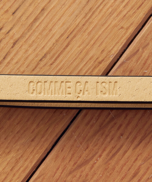 COMME CA ISM（コムサイズム）の「フックスライド　細ベルト（ベルト・レディース・ブラック/ベージュ・FREE）」の3枚目の写真