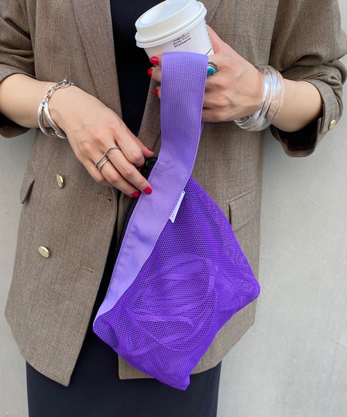 SHENERY（シーナリー）の「(NYLONY/ナイロニー) メッシュワンハンドバッグ（ハンドバッグ・レディース・ブラック/パープル/オレンジ・FREE）」の9枚目の写真