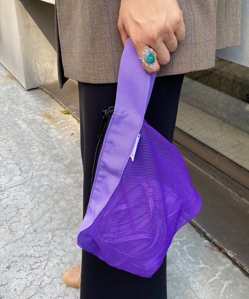 SHENERY（シーナリー）の「(NYLONY/ナイロニー) メッシュワンハンドバッグ（ハンドバッグ・レディース・ブラック/パープル/オレンジ・FREE）」の11枚目の写真