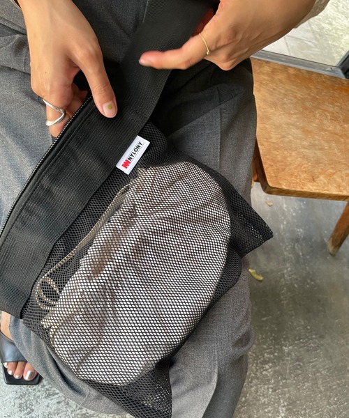 SHENERY（シーナリー）の「(NYLONY/ナイロニー) メッシュワンハンドバッグ（ハンドバッグ・レディース・ブラック/パープル/オレンジ・FREE）」の5枚目の写真