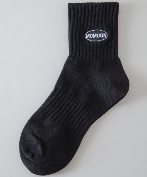 EPICKS（エピックス）の「ワッペン刺繍ロゴ　ミドルソックス　スクール靴下（ソックス/靴下・レディース・ホワイト/ブラック/ホワイト系その他/ホワイト系その他2・F）」の5枚目の写真