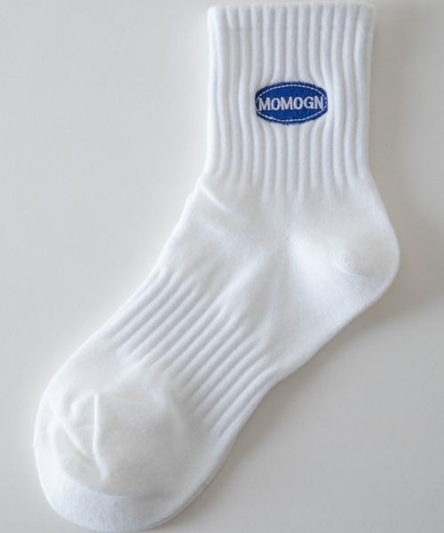 EPICKS（エピックス）の「ワッペン刺繍ロゴ　ミドルソックス　スクール靴下（ソックス/靴下・レディース・ホワイト/ブラック/ホワイト系その他/ホワイト系その他2・F）」の7枚目の写真