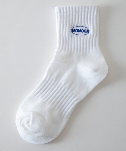 EPICKS（エピックス）の「ワッペン刺繍ロゴ　ミドルソックス　スクール靴下（ソックス/靴下・レディース・ホワイト/ブラック/ホワイト系その他/ホワイト系その他2・F）」の8枚目の写真
