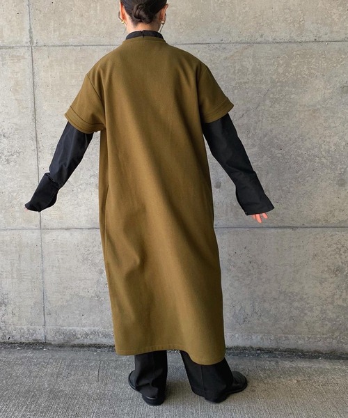 Y's 変形ワンピース カーキ✖️ブラウン select MOCA by son（セレクト