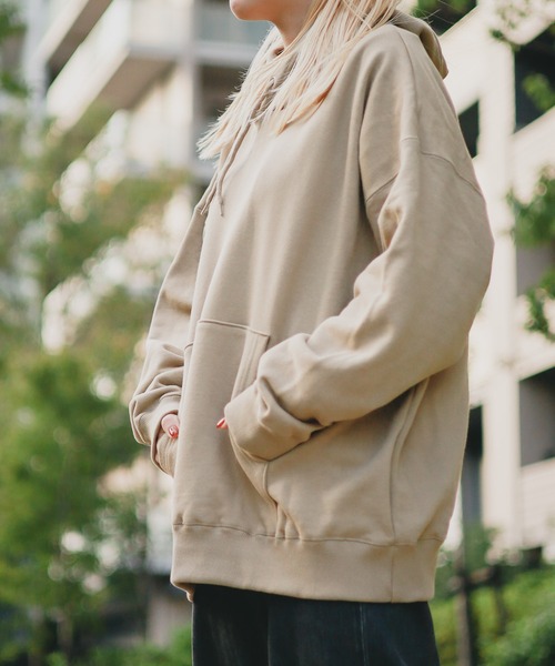 【セール】【W】【it】【FE2】【CROSS & STITCH】レギュラーウェイト ビッグシルエット裏毛プルオーバーパーカ（パーカー）｜CROSS & STITCH（クロスステッチ） 5,929円