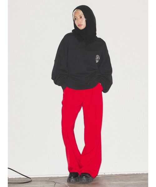 EMODA（エモダ）の「ワイドベルトハイウエストルーズパンツ（その他パンツ・レディース・ブラック/ベージュ/レッド・SMALL/MEDIUM）」の10枚目の写真