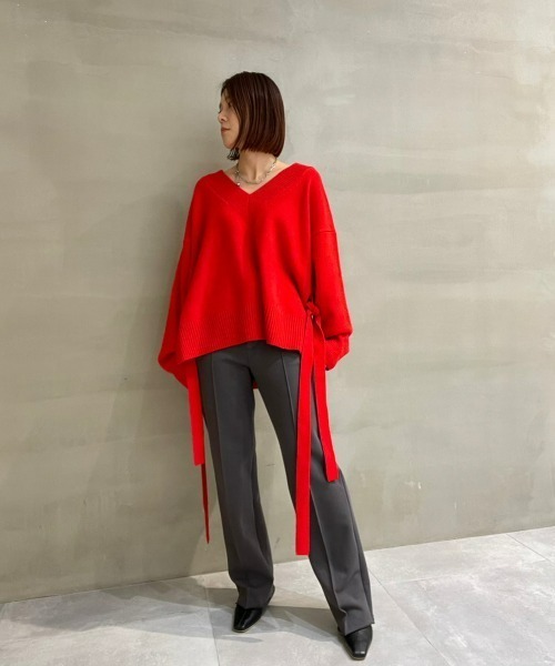 LE CIEL BLEU(ルシェルブルー)の「テイラードスウェットパンツ / Tailored Sweat Pants(スウェットパンツ・レディース・チャコールグレー・36/34)」の2枚目の写真