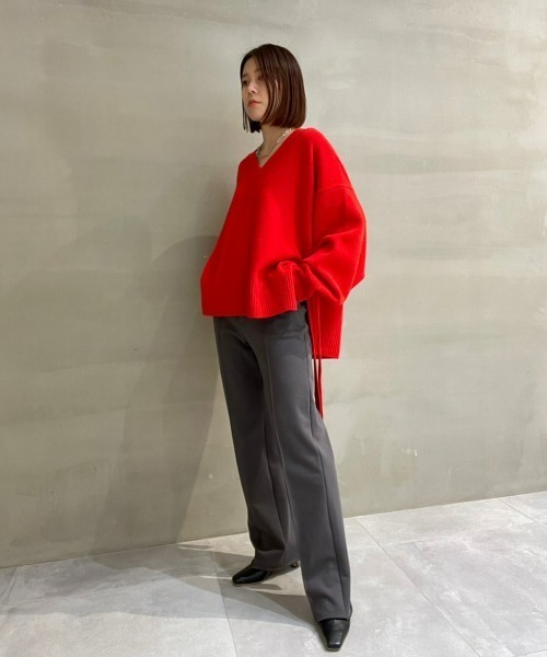 LE CIEL BLEU(ルシェルブルー)の「テイラードスウェットパンツ / Tailored Sweat Pants(スウェットパンツ・レディース・チャコールグレー・36/34)」の3枚目の写真