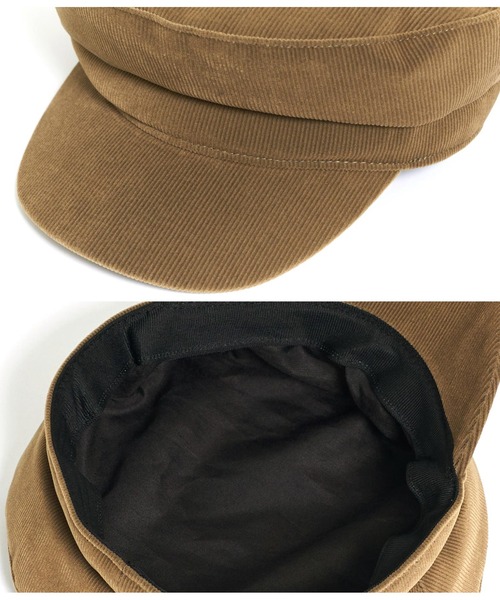 Settimissimo（セッティミッシモ）の「コーデュロイキャスケット（キャスケット・レディース・ブラック/オリーブ・FREE）」の3枚目の写真