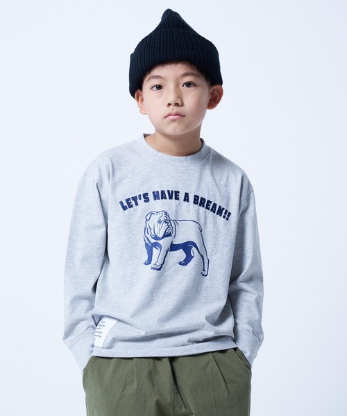 JUNKSOUL（ジャンクソウル）の「MOVENPICK / バリエーションロンT (M4)（Tシャツ/カットソー・キッズ・グレー/ネイビー/ホワイト/ベージュ/その他2/その他1/カーキ/ブラック・120/130/140/150/160）」の7枚目の写真