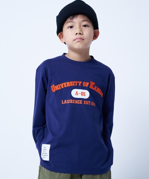 JUNKSOUL（ジャンクソウル）の「MOVENPICK / バリエーションロンT (M4)（Tシャツ/カットソー・キッズ・グレー/ネイビー/ホワイト/ベージュ/その他2/その他1/カーキ/ブラック・120/130/140/150/160）」の6枚目の写真