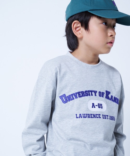 JUNKSOUL（ジャンクソウル）の「MOVENPICK / バリエーションロンT (M4)（Tシャツ/カットソー・キッズ・グレー/ネイビー/ホワイト/ベージュ/その他2/その他1/カーキ/ブラック・120/130/140/150/160）」の4枚目の写真