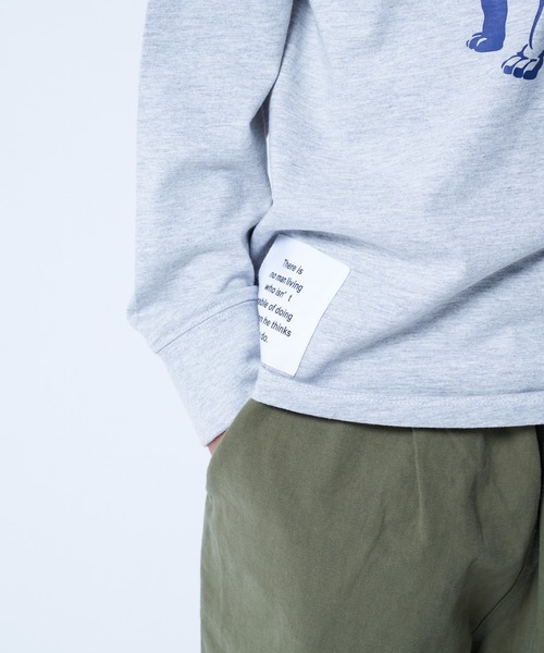 JUNKSOUL（ジャンクソウル）の「MOVENPICK / バリエーションロンT (M4)（Tシャツ/カットソー・キッズ・グレー/ネイビー/ホワイト/ベージュ/その他2/その他1/カーキ/ブラック・120/130/140/150/160）」の12枚目の写真