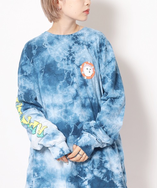 RIPNDIP（リップンディップ）の「RIPNDIP/リップンディップ STEP INTO WILD LONG SLEEVE ロンT（Tシャツ/カットソー・メンズ・ブルー・XL/L/M）」の10枚目の写真