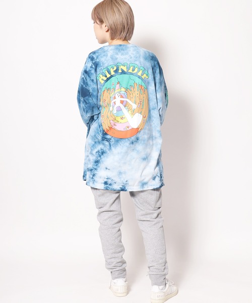 RIPNDIP（リップンディップ）の「RIPNDIP/リップンディップ STEP INTO WILD LONG SLEEVE ロンT（Tシャツ/カットソー・メンズ・ブルー・XL/L/M）」の16枚目の写真