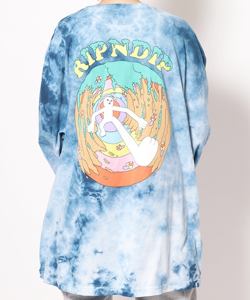 RIPNDIP（リップンディップ）の「RIPNDIP/リップンディップ STEP INTO WILD LONG SLEEVE ロンT（Tシャツ/カットソー・メンズ・ブルー・XL/L/M）」の11枚目の写真