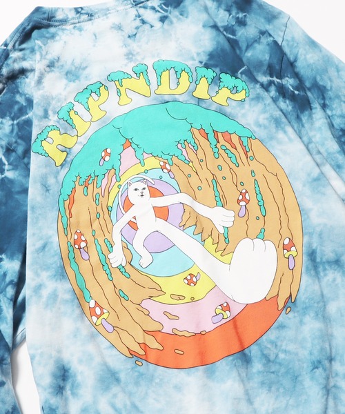 RIPNDIP（リップンディップ）の「RIPNDIP/リップンディップ STEP INTO WILD LONG SLEEVE ロンT（Tシャツ/カットソー・メンズ・ブルー・XL/L/M）」の6枚目の写真