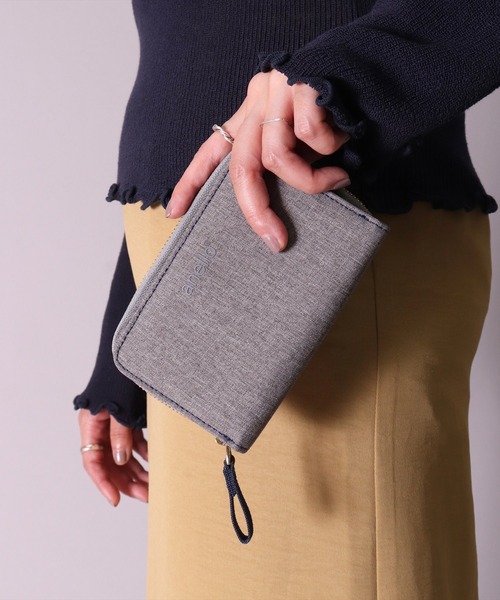 anello(アネロ)の「(LF)【anello】撥水 キャンバス ラウンド ジップ 2つ折り 財布(財布・レディース・ライトグレー/ブラック/ネイビー/ベージュ・ONE SIZE)」の18枚目の写真