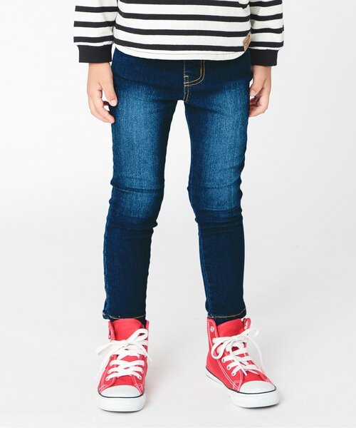 BREEZE（ブリーズ）の「らくらくスキニーパンツ（その他パンツ・キッズ・カモフラージュ/ブルー/キナリ/エメラルド/オレンジ/ブラウン/マスタード/ブラック/ピンク/パープル/ネイビー/インディゴブルー/ベージュ/カーキ・110/130/150/100/140/120/90）」の9枚目の写真