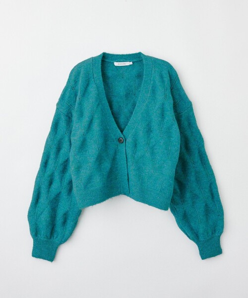 LOVELESS（ラブレス）の「ショートニットカーディガン（カーディガン/ボレロ・レディース・グリーン系その他3/オレンジ系その他3/ブラック・FREE）」の4枚目の写真