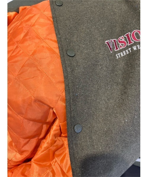 VISION STREET WEAR（ヴィジョンストリートウェア）の「【VISION STREET】サガラメルトンフェイクレザースタジャン（スタジャン・メンズ・グリーン/ブラック/ネイビー・M/L/XL）」の22枚目の写真