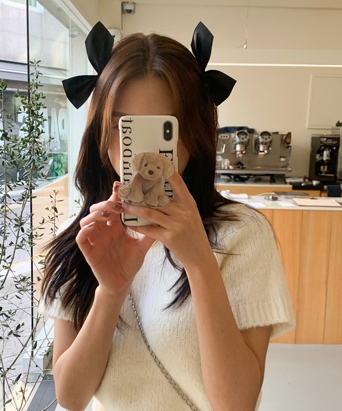 cream creme（クリームクレーム）の「リボンヘアクリップ（ヘアピン・レディース・ブラック/ホワイト・FREE）」の13枚目の写真