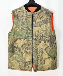 【ヴィンテージ古着】HOT SHOT リアルツリーカモ 中綿入り ベスト USA製