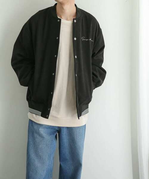 SENSE OF PLACE by URBAN RESEARCH（センスオブプレイスバイアーバンリサーチ）の「カルゼシシュウスタジャン（スタジャン・メンズ・ブラック/ベージュ/レッド・MEDIUM/LARGE）」の7枚目の写真