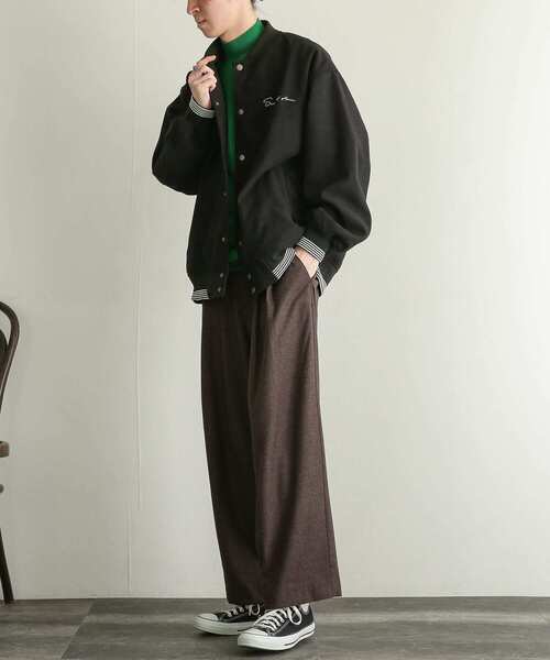 SENSE OF PLACE by URBAN RESEARCH（センスオブプレイスバイアーバンリサーチ）の「カルゼシシュウスタジャン（スタジャン・メンズ・ブラック/ベージュ/レッド・MEDIUM/LARGE）」の12枚目の写真