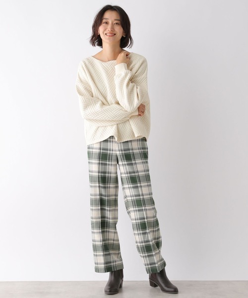 LEPSIM（レプシィム）の「カットキルティングプルオーバー　170824（Tシャツ/カットソー・レディース・オフホワイト/ベージュ/ピンク・FREE）」の9枚目の写真