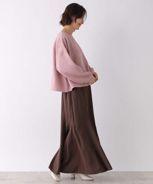 LEPSIM（レプシィム）の「カットキルティングプルオーバー　170824（Tシャツ/カットソー・レディース・オフホワイト/ベージュ/ピンク・FREE）」の11枚目の写真