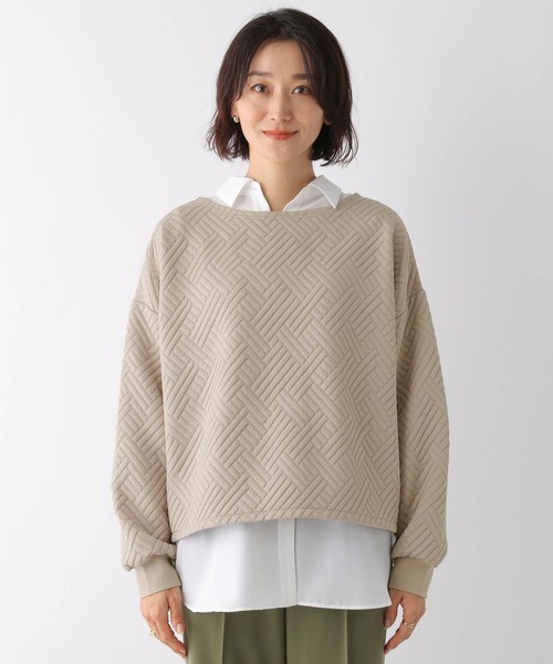 LEPSIM（レプシィム）の「カットキルティングプルオーバー　170824（Tシャツ/カットソー・レディース・オフホワイト/ベージュ/ピンク・FREE）」の16枚目の写真