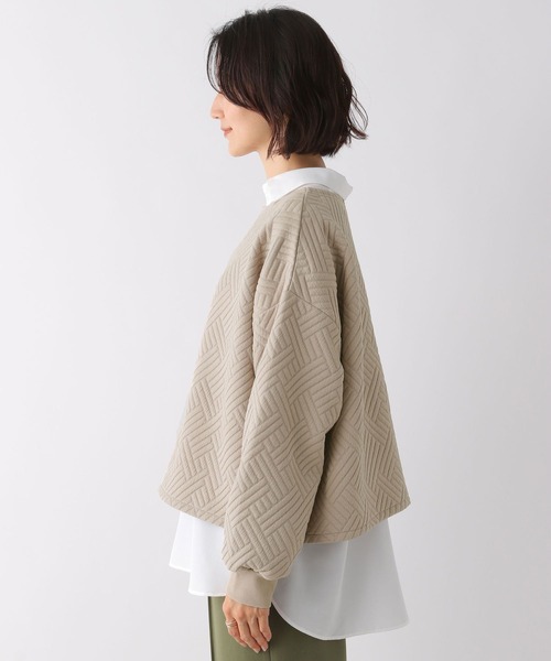 LEPSIM（レプシィム）の「カットキルティングプルオーバー　170824（Tシャツ/カットソー・レディース・オフホワイト/ベージュ/ピンク・FREE）」の13枚目の写真