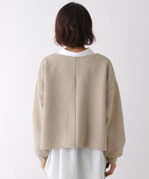 LEPSIM（レプシィム）の「カットキルティングプルオーバー　170824（Tシャツ/カットソー・レディース・オフホワイト/ベージュ/ピンク・FREE）」の15枚目の写真