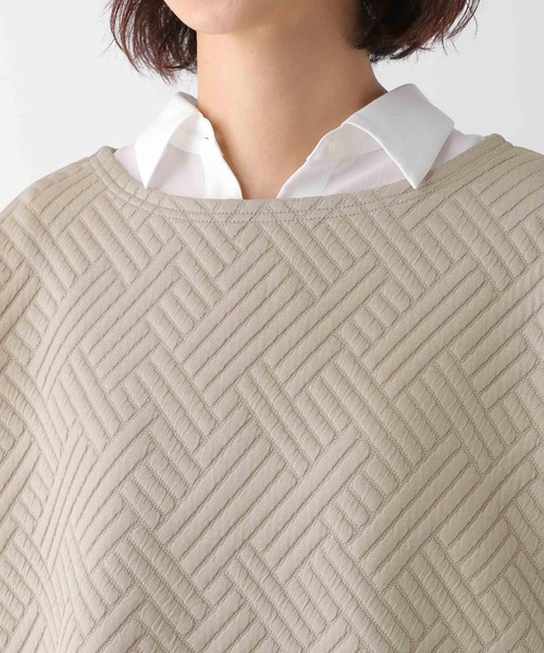 LEPSIM（レプシィム）の「カットキルティングプルオーバー　170824（Tシャツ/カットソー・レディース・オフホワイト/ベージュ/ピンク・FREE）」の8枚目の写真