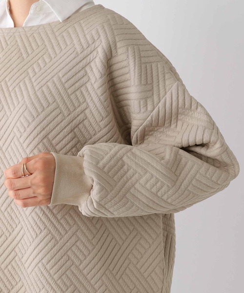 LEPSIM（レプシィム）の「カットキルティングプルオーバー　170824（Tシャツ/カットソー・レディース・オフホワイト/ベージュ/ピンク・FREE）」の10枚目の写真