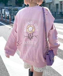 Alley by w closet | 【セットアップ対応/Alley】花プリントダメージBIGスウェット(スウェット)