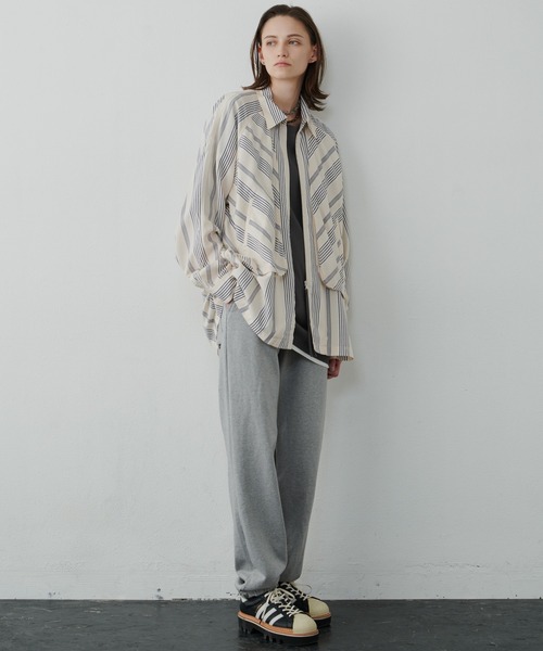 AIVER（アイバー）の「AIVER　A刺繍ヘビーウエイトスウェットパンツ（スウェットパンツ・メンズ・グレイッシュブルー/グレー/ブラック・LARGE/MEDIUM/SMALL）」の19枚目の写真