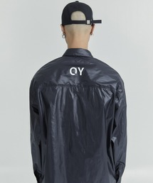 『OY/オーワイ』LAYERED PANEL LOGO SHIRTS/レイヤードパネルロゴ シャツ
