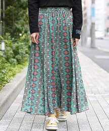 ファブリックプリントジャージースカート