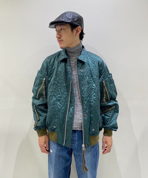 BED J.W. FORD / ベッドフォード】Embroidery MA-1 / エンブロイ