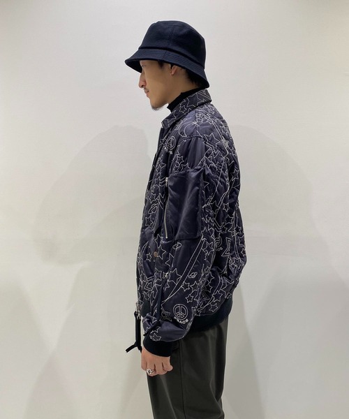 BED J.W. FORD / ベッドフォード】Embroidery MA-1 / エンブロイダリー