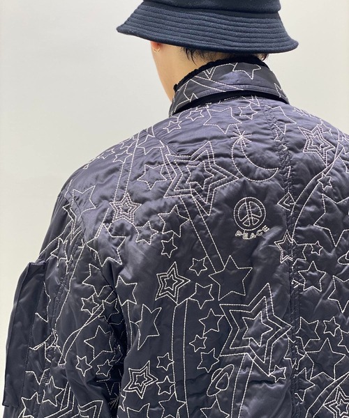 BED J.W. FORD / ベッドフォード】Embroidery MA-1 / エンブロイ