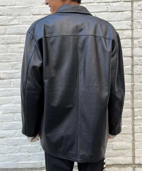 TOWNCRAFT（タウンクラフト）の「【TOWNCRAFT/タウンクラフト】 leather BPP jacket（テーラードジャケット・メンズ・ブラック・MEDIUM/LARGE）」の8枚目の写真