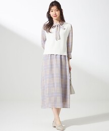 【2SET】ニットジレワンピース セット