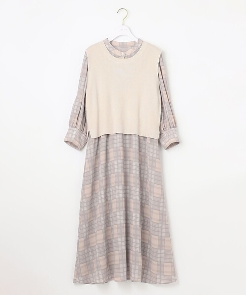 ANY SIS(エニィスィス)の「【2SET】ニットジレワンピース セット(セットアップ・レディース・ベージュ系5/スカイブルー系5・2/3/1)」の20枚目の写真